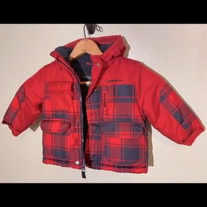 London Fog Coat, Red Blue , Size 18months